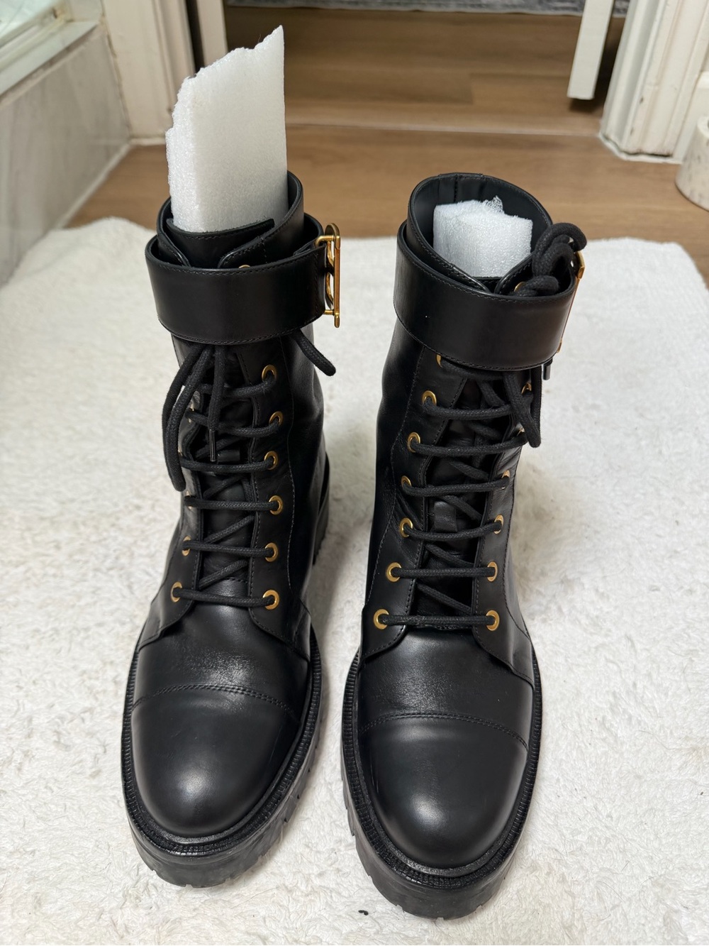 Balmain Ranger Combat Boots - Picture 3 of 15